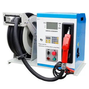 Cheap price portable 220V diesel kerosene fuel dispensing machine with 15m hose reel for car filling station