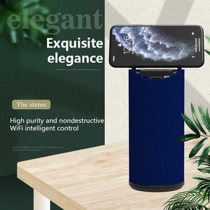 Vertical Fabric Mini HIFI Wireless <b>Speaker</b> Built-in Phone Holder TF <b>USB</b> AUX Multi Media Play Portable Desktop Subwoofer - Product Image 3