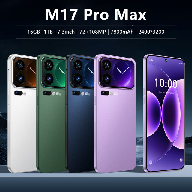 M17 Pro Max Cross Border Large Screen Phone 16+512G 4G Top Selling Item on AliExpress