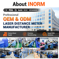 INORM E 80 Pengukur Jarak Laser 80M 2Mm Akurasi Pengukuran Pythagoras Alat Digital Genggam Perhitungan Area/Volume 100 Set