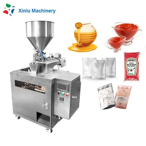 Automatic Zipper Bag Pouch Sauce Shampoo Peanut Butter Honey Ketchup Premade Doypack Bags Filling Packing Machine