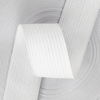 Bande élastique tricotée noire et blanche en gros, ruban élastique plat multifonctionnel pour vêtements, sous-vêtements, cordon - sangle polyvalente