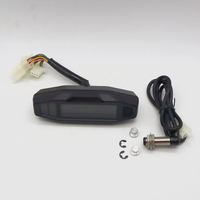Speedometer Digital Universal Mini 12V untuk Injeksi Elektrik, Instrumen untuk Sepeda Motor KR200 untuk Model Rusia
