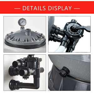 Filtro a <span class=keywords><strong>Sabbia</strong></span> per <span class=keywords><strong>Piscina</strong></span> Diametro 900mm in Fibra di Vetro con Sistema di Filtrazione Automatico a Controcorrente e Valvola Multiporta - Product Image 5