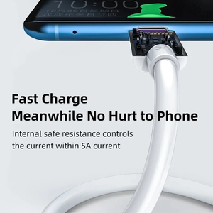 Câble <span class=keywords><strong>USB</strong></span> Type C 1m <span class=keywords><strong>2M</strong></span> 5A Charge Rapide 3.0 pour Huawei, Cordon de Charge Rapide <span class=keywords><strong>USB</strong></span>-C, Chargeur <span class=keywords><strong>USB</strong></span> C Type-C, Câble de Données - Product Image 4