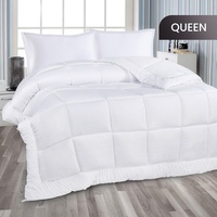 Vente en gros couette de lit taille personnalisée tissu polyester coton blanc respirant matelassé avec sac sous vide pour la maison et l'hôtel