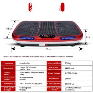 Piattaforma Vibrante Ultrasottile per Fitness, Macchina per Esercizi a Vibrazione per Tutto il Corpo, Uso Domestico, Materiale ABS - Product Image 3