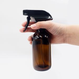 500ml Refillable Empty Anti-UV Amber <b>Glass</b> <b>Spray</b> Bottles Container with Triggers Caps for Essential Oils Lotions Perfumes - Product Image 5