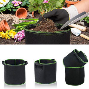 Бесплатные образцы 5, 7, 10, 15, 25, 30, 100 галлонов, фетровые пакеты, 400 г, утолщенные тканевые горшки, тканевые горшки для выращивания 400 галлонов - Product Image 6