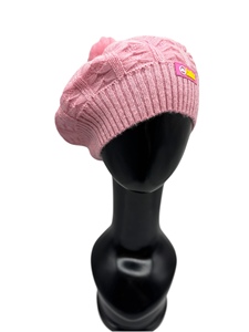 Gorro de Punto de Invierno para Mujer de Alta Calidad LANDBAS, Estilo Deportivo, 100% Acrílico, con Lazo, Boina, 56-58 cm, Tejido de Cable, para Esquí - Product Image 2