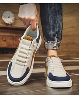Twinkle usine nouvelle mode décontracté tout-match respirant artificiel en cuir PU hauteur augmentant chaussures hommes Sneaker