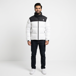 Veste d'hiver matelassée pour homme, personnalisable en usine, avec logo sur le devant en toile, écologique, séchage rapide, légère, coupe-vent, respirante - Product Image 1