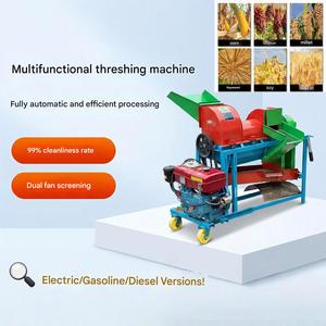เครื่องสีข้าวโพดแบบรวมหลายฟังก์ชั่น สำหรับข้าวโพด ข้าวฟ่าง ข้าวฟ่างเล็ก ถั่วเหลือง ใช้เครื่องยนต์เบนซิน - Product Image 1