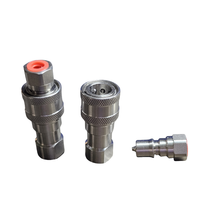 Naiwo ISO7241-B haute pression Double arrêt hydraulique 3/4 "NPT raccords à dégagement rapide connecteur de vanne à connexion rapide en acier inoxydable