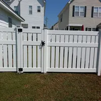 Spezielle drei Schienen Semi-Privacy PVC Zaun für Ihren Hof