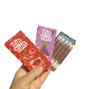 Teinture de rouge à lèvres aux fruits mate jetable imperméable Liptint coton-tige bâton tasse brillant à lèvres à la mode sans décoloration - Product Image 5