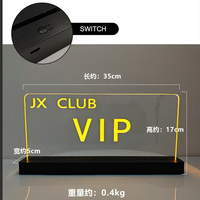 Support d'affichage LED en acrylique personnalisé pour numéros de table de mariage et de Noël avec batterie rechargeable et base en plastique