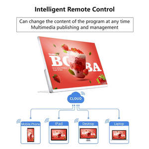 21.5 Naar 23.8 Inch Restaurant Desktop Digitale Tafel Scherm Android Menu Video Reclame Paneel Display Tablet Speler - Product Image 3