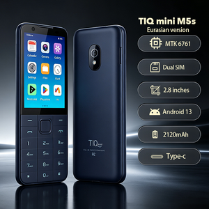 Negro 4GB + 64GB Smartphones MTK 6761 TIQ MINI M5S Pantalla táctil Botón del teléfono Teléfono Android - Product Image 1