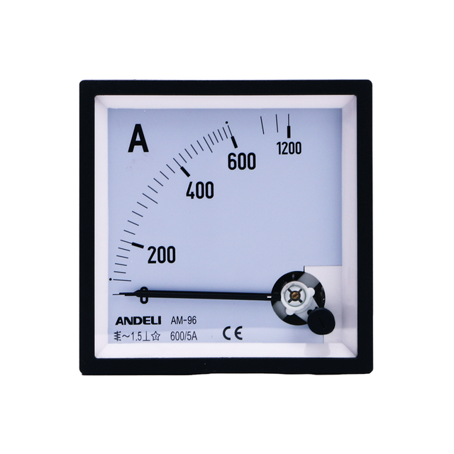 ANDELi Square Type AM-96 AC50/1A 6 Times Overload Ac Amp Analog Panel Meter