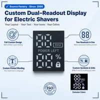 Pantalla LED de 7 Segmentos Personalizada para Afeitadora Eléctrica, Módulo de Visualización de Nivel de Batería de Bajo Consumo y Alto Brillo, Pantalla Personalizada