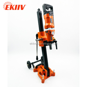 מקדחת יהלום על גלגלים F-180D 2200W בעלת 3 מהירויות, לשימוש רטוב ויבש, לעבודות בנייה וקידוח בבטון, עם מטחנה זוויתית. - Product Image 4