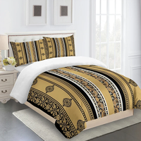 Literie de style bohème européen Lot de trois lits marocains pour la maison 1 housse de couette 2 taies d'oreiller