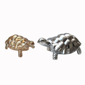 Ornamento in Cristallo Trasparente per Attirare la Ricchezza, Tartaruga Portafortuna in Vetro Feng Shui per Decorazione Casa - Product Image 1