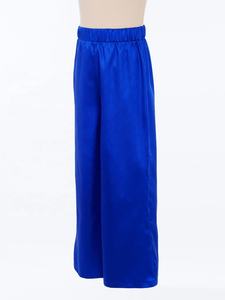 Pantalones de satén de pierna ancha para niños de 6 a 16 años, ideales para danza de adoración, litúrgica, lírica, coro, presentaciones y práctica de danza latina. - Product Image 4