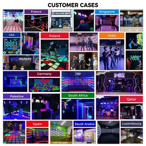 Juego activo de <span class=keywords><strong>escape</strong></span> interactivo Led Pixel Grid Floor <span class=keywords><strong>Room</strong></span> Arena Activar luz Led Floor Is lava Games - Product Image 5