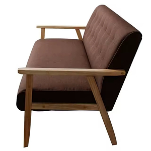 Fauteuil inclinable moderne en <span class=keywords><strong>velours</strong></span> rose poudré avec accoudoirs moelleux et dossier capitonné, cadre métallique, pour salon - Product Image 3