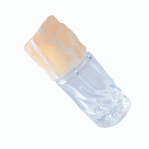 Flacon de parfum en pierre salée avec décoration luxueuse, flacon de parfum en verre - Product Image 3