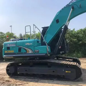 سعر رخيص 20 طن الأصلي الزاحف مصغرة آلات البناء الهندسية المستعملة Kobelco SK200 للبيع