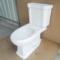 WC en céramique économique, siège de toilette de luxe pour salle de bain américaine