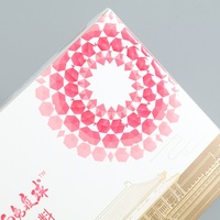 Boîte cadeau pliable personnalisée en carton avec couvercle et fond en papier d'art argenté/blanc, impression offset