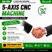 Fraise à queue sphérique Xhorse XM-100 5 axes CNC R2.0 D6 D61060L avec anneau de positionnement pour machine CNC de bureau