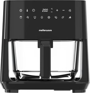 Friteuse à air domestique à écran tactile 1450W, panier en verre 4,5L, 9 programmes, <span class=keywords><strong>préchauffage</strong></span>, température 80-200 degrés, minuterie 60 min, compatible lave-vaisselle - Product Image 6