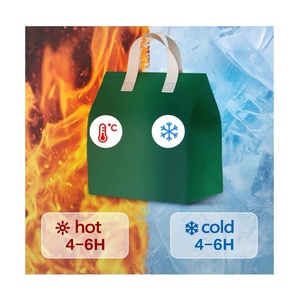 Recycled Non-Woven Insulated Thermal Tote <strong>Bag</strong> for Food <strong>Delivery</strong> Custom Printed Logo Cooler <strong>Bag</strong> for Cake <strong>Pizza</strong> Drinks Take Out - Product Image 4