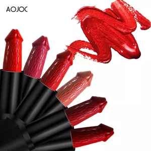 20 Colors Penis Shape Lipsticks Mushroom Long Lasting Waterproof Sexy Matte Lip Stick Moisturizer Makeup Pigment Cosmetics