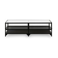 Table basse sophistiquée de luxe minimaliste en métal et verre, table centrale durable pour salon, mobilier de maison