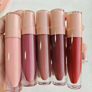 Gloss à lèvres liquide minéral à logo personnalisé, végan, waterproof, haute pigmentation, hydratant, longue tenue, maquillage pour les lèvres - Product Image 4