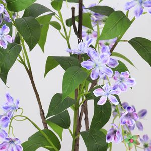Arbre artificiel de jasmin pleureur Dream Castle, 100cm-200cm, décoration intérieure, fleurs en soie PU, style bonsaï, plante d'intérieur - Product Image 1