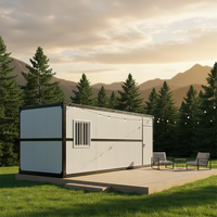 Conteneur pliable intelligent de 20 pieds, pod préfabriqué compact pour le glamping, les maisons de jardin et les locations Airbnb