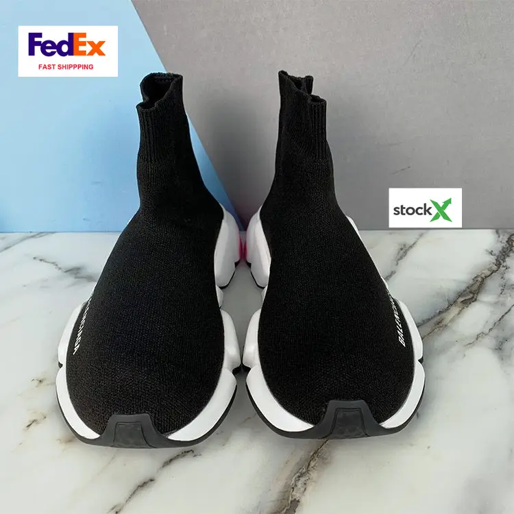Paris Original Quality Luxury Designer Brand Sepatu Balancia Triple S Socks Shoe Speed Sneakers for Men and Ladies Boots