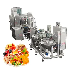 Multifunctional Lollipop Machine 5 Years Warranty 220V/380V PLC Gearbox Factory Made Vitamin Gummy Candy