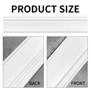 Moulures en PS blanches design, <span class=keywords><strong>d</strong></span>écoration intérieure moderne, moulures imperméables, plinthes, moulures <span class=keywords><strong>de</strong></span> <span class=keywords><strong>d</strong></span>écoration intérieure - Product Image 5