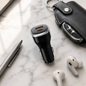 Cargador <span class=keywords><strong>de</strong></span> Coche USB C Doble <span class=keywords><strong>de</strong></span> 12V, 30W PD, <span class=keywords><strong>33W</strong></span> PPS, 18W QC, 51W, Resistente al Fuego, Fabricación Directa <span class=keywords><strong>de</strong></span> Fábrica OEM ODM - Product Image 5
