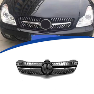 กระจังหน้าทรงดาวตกแต่ง สำหรับ Mercedes-Benz CLS-Class W219 ปี 2005-2008 วัสดุ ABS อัพเกรดกันชนหน้า - Product Image 1