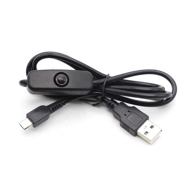 Dongguan Cable Factory's Micro USB Cable Power Switch 12 Months Warranty Pure Copper Braid Shielding PVC for Computer Charging