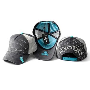 Stock High Quality Wholesale Exodo 14 JEY CEH Custom 3D Embroidery Logo 5 Curve Brim Mesh Baseball Cap <strong>Reese</strong> Unisex Sporty Bows - Product Image 5